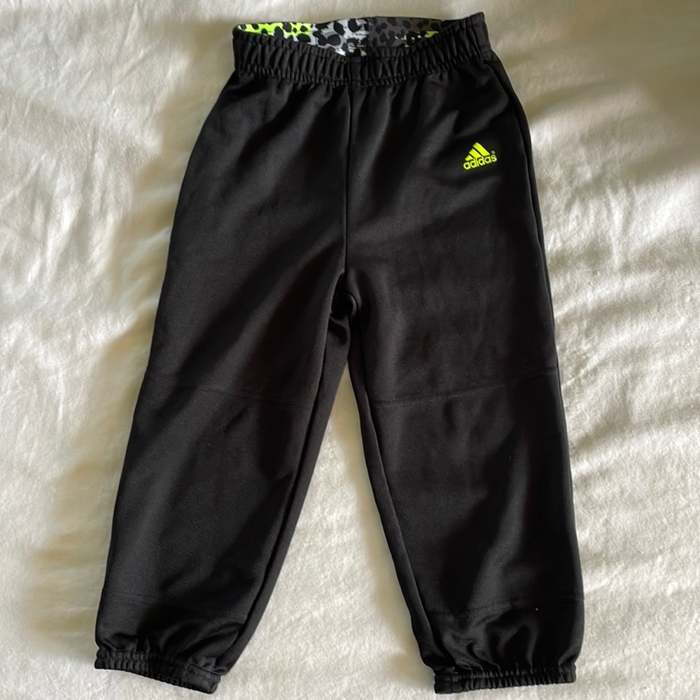 Adidas Youth Softball/Baseball Pants, Black, Size Small